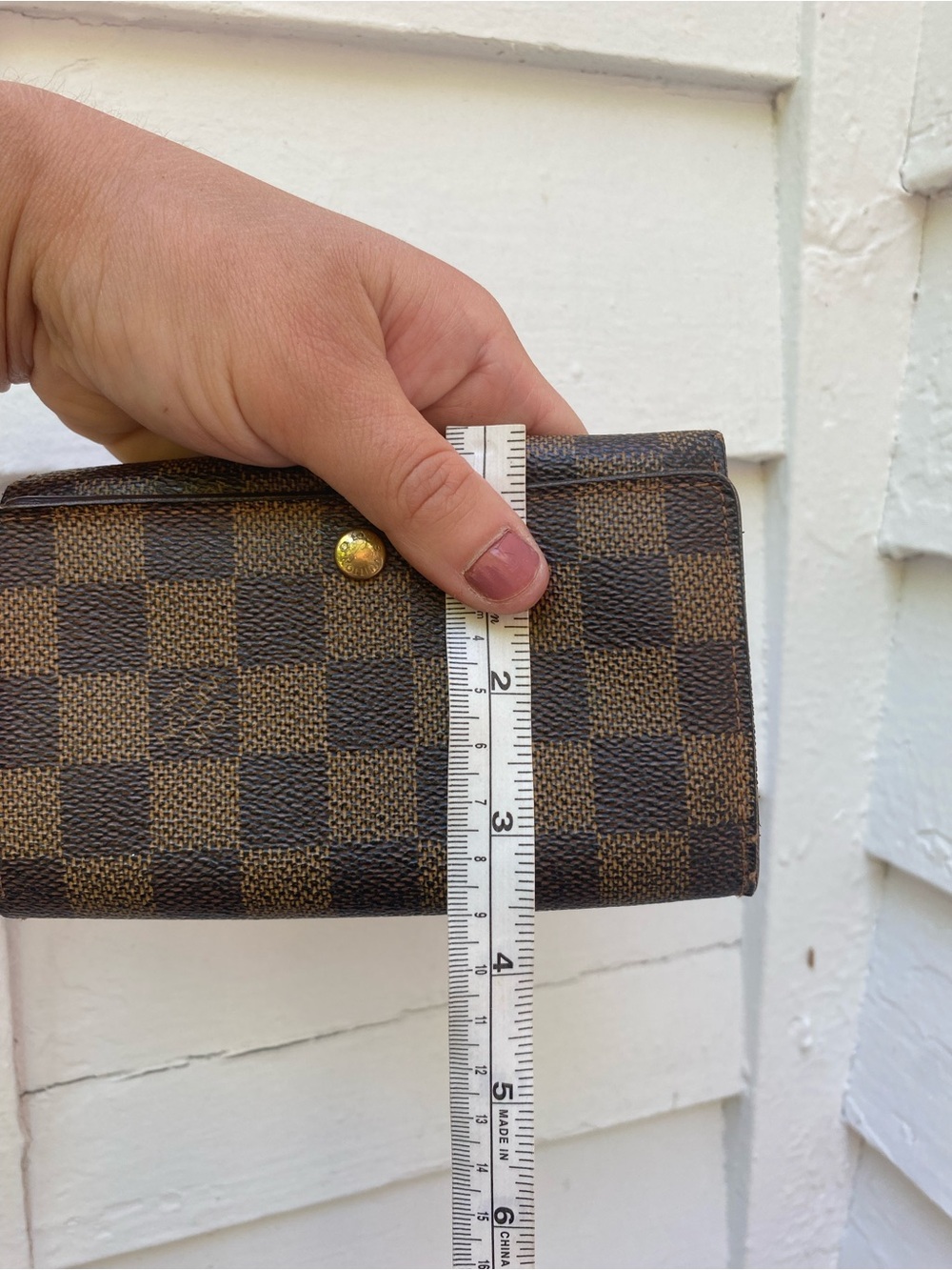 Louis Vuitton Brown Checkered Canvas Clutch Wallet - Picture 17 of 17